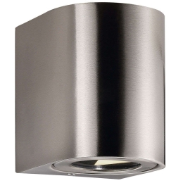 Φωτιστικό Τοίχου Canto 2 49701034 10x8,7x10,4cm Led 500Lm 2x6W 2700K IP44 Steel Nordlux Ανοξείδωτο Ατσάλι