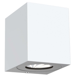 Φωτιστικό Τοίχου Canto Kubi 2 49711001 10x8,7x10,4 Led 500Lm 2x6W 2700K IP44 White Nordlux Αλουμίνιο
