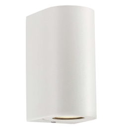 Φωτιστικό Τοίχου Canto Maxi 2 49721001 10x8,7x17cm 2xGU10 28W IP44 White Nordlux Αλουμίνιο