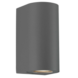 Φωτιστικό Τοίχου Canto Maxi 2 49721010 10x8,7x17cm 2xGU10 28W IP44 Grey Nordlux Αλουμίνιο
