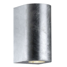 Φωτιστικό Τοίχου Canto Maxi 2 49721031 10x8,7x17cm 2xGU10 28W IP44 Steel Nordlux Μέταλλο