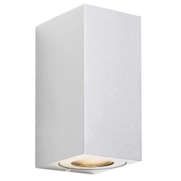 Φωτιστικό Τοίχου Canto Maxi Kubi 2 49731001 10x8,7x17cm 2xGU10 28W IP44 White Nordlux Αλουμίνιο