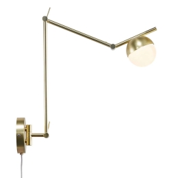 Φωτιστικό Τοίχου - Οροφής Contina 2010971035 73,6x37,2 1xG9 5W Brass Nordlux Μέταλλο,Γυαλί