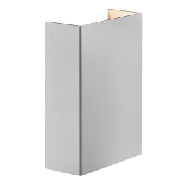 Φωτιστικό Τοίχου Fold 10 2019041001 10,5x14,8cm Led 2x250Lm 3,5W 3000K IP54 White Nordlux Αλουμίνιο, Πλαστικό