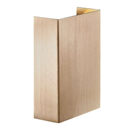 Φωτιστικό Τοίχου Fold 10 2019041035 10,5x14,8cm Led 2x250Lm 3,5W 3000K IP54 Brass Nordlux Ορείχαλκος,Πλαστικό