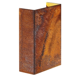 Φωτιστικό Τοίχου Fold 10 2019041038 10,5x14,8cm Led 2x250Lm 3,5W 3000K IP54 Corten Nordlux Κορτένιο,Πλαστικό