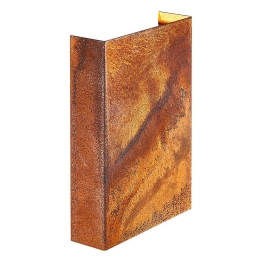 Φωτιστικό Τοίχου Fold 15 2019051038 10,5x21cm Led 2x200Lm 3,5W 3000K IP54 Corten Nordlux Μέταλλο,Πλαστικό