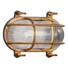 Φωτιστικό Τοίχου Helford 49031035 19x12,5cm 1xE27 12,5W IP64 Brass Nordlux Ορείχαλκος,Γυαλί