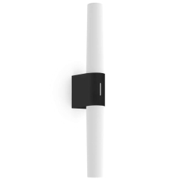 Φωτιστικό Τοίχου Helva Basic Double 2015311003 42,5x10,6cm Led 900Lm 9W 3000K IP44 Black Nordlux Πλαστικό