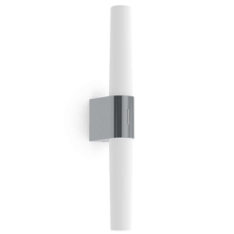 Φωτιστικό Τοίχου Helva Double 2015321033 42,5x10,6cm Dimmable Led 900Lm 9,5W IP44 Chrome Nordlux Πλαστικό