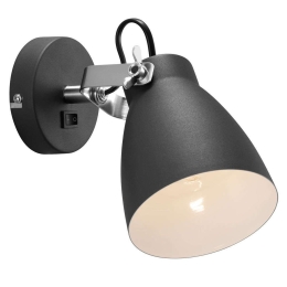 Φωτιστικό Τοίχου Largo 47051003 26x18cm 1xE27 25W Black Nordlux Μέταλλο