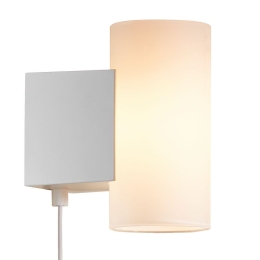 Φωτιστικό Τοίχου Mona 2110561001 14,2x16cm Dimmable Led 3-Step 9W 2700K White Nordlux Αλουμίνιο,Γυαλί