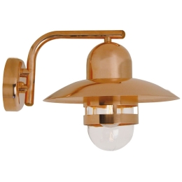Φωτιστικό Τοίχου Nibe 24981030 34x24cm 1xE27 60W IP54 Copper Nordlux Χαλκός,Γυαλί