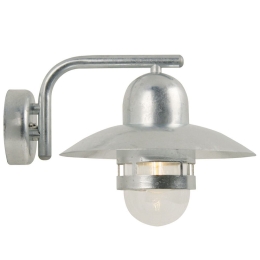 Φωτιστικό Τοίχου Nibe 24981031 34x24cm 1xE27 60W IP54 Steel Nordlux Ατσάλι,Γυαλί