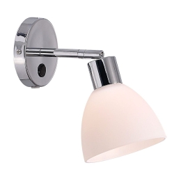 Φωτιστικό Τοίχου Ray 63191033 23x20cm 1xE14 40W Chrome Nordlux Μέταλλο,Γυαλί