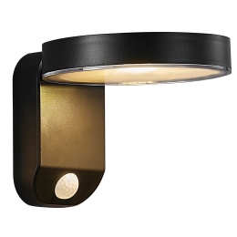 Φωτιστικό Τοίχου Ηλιακό Rica Round 2118141003 18,2x12cm Led 480Lm 5W 3000K Black Nordlux