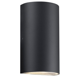 Φωτιστικό Τοίχου Rold Round 84141003 9x5,6x16cm Led 350lm 10,5W 3000K Black Nordlux Μέταλλο,Γυαλί