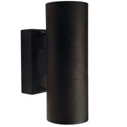 Φωτιστικό Τοίχου Tin Double 21279903 11,5x17cm 2xGU10 35W IP54 Black Nordlux Μέταλλο,Γυαλί