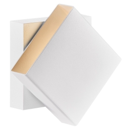 Φωτιστικό Τοίχου Turn 2019061001 15x15cm Dimmable Led 800Lm 13W 2700K IP54 White Nordlux Αλουμίνιο