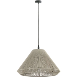 Φωτιστικό Οροφής Saigon Hole 71579C-09 Φ66,5x38cm 1xE27 15W Beige-Dark Grey Faro Barcelona