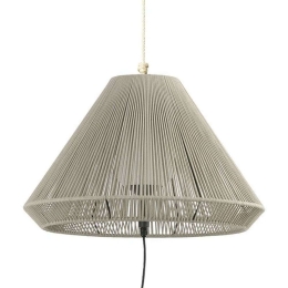 Φωτιστικό Οροφής Φορητό Saigon Φ66,5x38cm 1xE27 15W Beige-Dark Grey Faro Barcelona