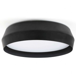 Φωτιστικό Οροφής-Πλαφονιέρα Shoku 64279 Φ35x9,3cm Dim Led 24W 2700K Black Faro Barcelona