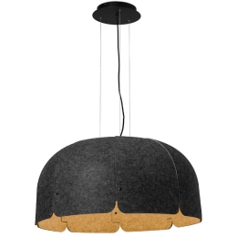 Φωτιστικό Οροφής Mute 20104 Φ80x37cm Led 2650lm 24W 4000K Dark Grey-Brown Faro Barcelona