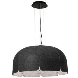 Φωτιστικό Οροφής Mute 20103DA Φ80x37cm Dim Led 2500lm 24W 4000K Dark Grey Faro Barcelona
