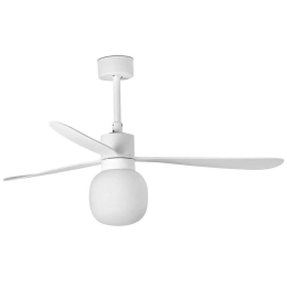 Ανεμιστήρας Οροφής Amelia 33760-25 Με Φως Dim Led 20W 2700K Και Τηλεχειριστήριο Φ132cm White Faro Barcelona