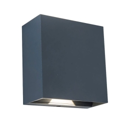 Φωτιστικό Τοίχου Up & Down Gemini Beams 5104005118 11x5,4cm 4000K 400Lm Dark Grey Lutec