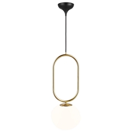 Φωτιστικό Οροφής Κρεμαστό Shapes 22 22x51,5cm E27 Brass Dftp