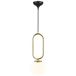 Φωτιστικό Οροφής Κρεμαστό Shapes 27 27x60,5cm E27 Brass Dftp