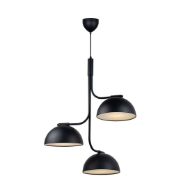 Φωτιστικό Οροφής Tullio 60x73x300cm E14 Black Dftp