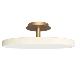 Φωτιστικό Οροφής - Πλαφονιέρα Asteria 2329 Φ60x21cm Led 2300lm 37W 3000K White-Brass Umage