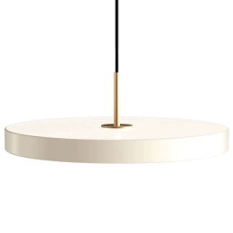Φωτιστικό Οροφής Asteria 2170 43x14cm Led 1300lm 16W 3000K White-Brass Umage