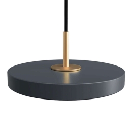Φωτιστικό Οροφής Asteria Micro 2404 15x5,7cm Led 370lm 12W 3000K Anthracite-Brass Umage