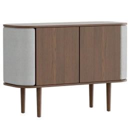 Μπουφές Treasures Horizons S 5774C711-03 109x43x75cm Dark Oak-Light Grey Umage Ατσάλι,Ξύλο