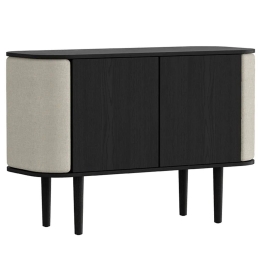 Μπουφές Treasures Horizons S 5106C709-02 109x43x75cm Black Oak-Sand Umage Ατσάλι,Ξύλο