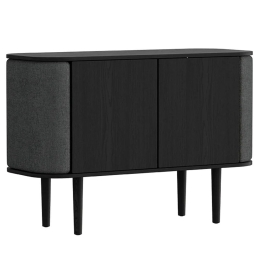 Μπουφές Treasures Horizons S 5106C709-04 109x43x75cm Black Oak-Dark Grey Umage Ατσάλι,Ξύλο