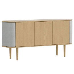 Μπουφές Treasures Horizons S 5623C710-03 150x43x75cm Oak-Light Grey Umage Ατσάλι,Ξύλο