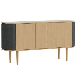 Μπουφές Treasures Horizons S 5623C710-04 150x43x75cm Oak-Dark Grey Umage Ατσάλι,Ξύλο