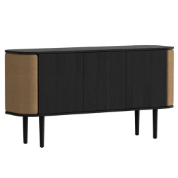 Μπουφές Treasures Horizons S 5107C709-01 150x43x75cm Black Oak-Sugar Umage Ατσάλι,Ξύλο