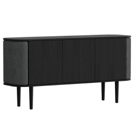 Μπουφές Treasures Horizons S 5107C709-04 150x43x75cm Black Oak-Dark Grey Umage Ατσάλι,Ξύλο
