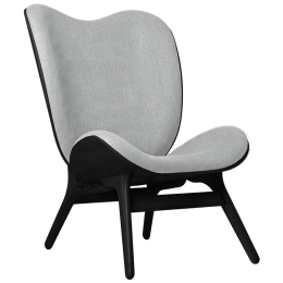 Πολυθρόνα A Conversation Piece Tall 5104C704-03 73x93x106cm Black Oak-Light Grey Umage