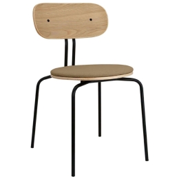 Καρέκλα Τραπεζαρίας Curious Black 5916-3C719-01 44,5x48x77,5cm Sugar-Black Umage Ατσάλι,Polywood