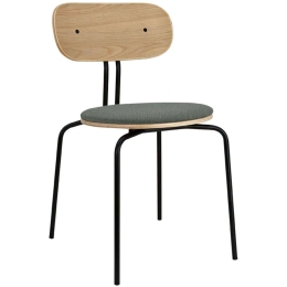 Καρέκλα Τραπεζαρίας Curious Black 5916-3C719-12 44,5x48x77,5cm Dark Green-Black Umage Ατσάλι,Polywood