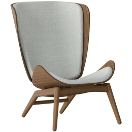 Πολυθρόνα The Reader Horizons S 5701C702-03 78x91x105cm Dark Oak-Light Grey Umage