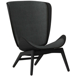 Πολυθρόνα The Reader Horizons S 5103C702-04 78x91x105cm Black Oak-Dark Grey Umage
