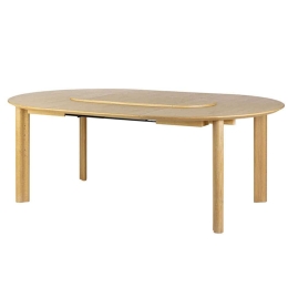 Τραπέζι Τραπεζαρίας Επεκτεινόμενο Comfort Circle Smooth 5657C5657-5 132/202x132x74,7cm Oak Umage Ατσάλι,Ξύλο,Mdf