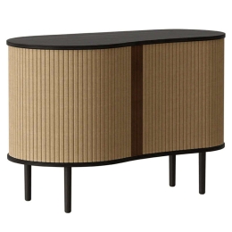 Μπουφές Audacious Horizons S 5111C706-01 100x50x67cm Black Oak-Sugar Polyester,Ξύλο